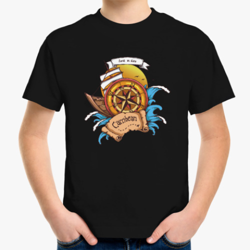 Детская футболка Море. Пират.
