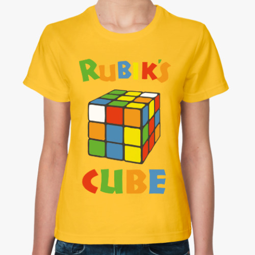 Женская футболка Кубик Рубика | Rubiks Cube