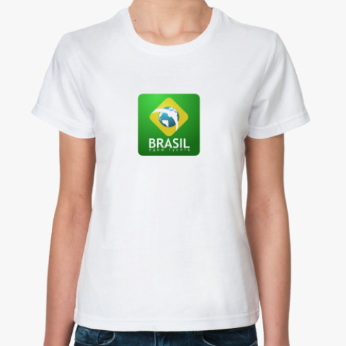 Классическая футболка Brasil. Едим тусить