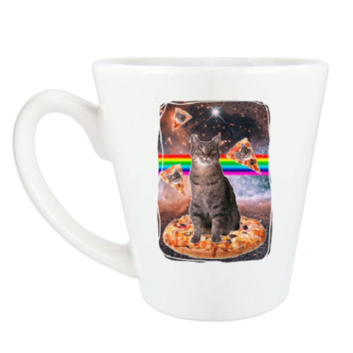 Чашка Латте Космический кот