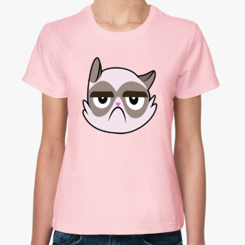 Женская футболка Grumpy cat