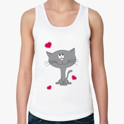 Женская майка Cat