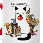 Сиамская кошка с котятами из сказки для детей