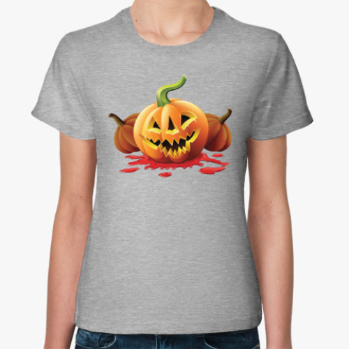 Женская футболка Хеллоуин Тыква
