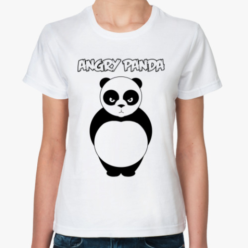 Классическая футболка  ANGRY PANDA