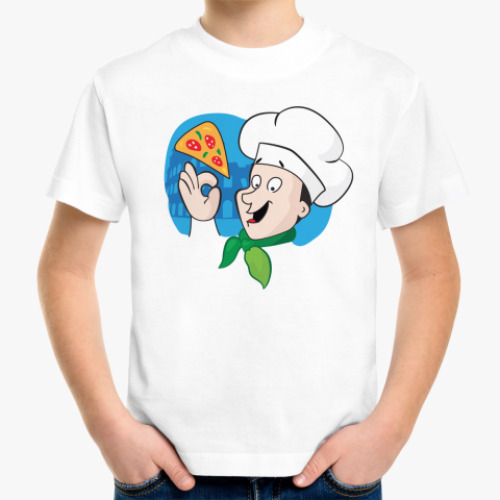 Детская футболка  Веселая пиццерия