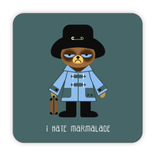 Костер (подставка под кружку) Grumpy Paddington