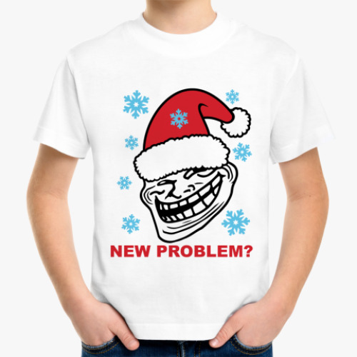 Детская футболка  Trollface