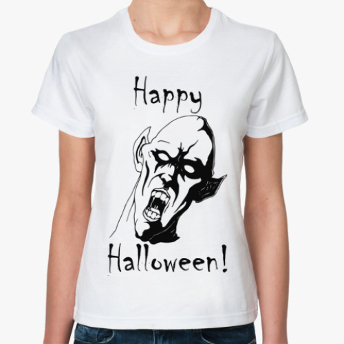 Классическая футболка Happy Halloween!