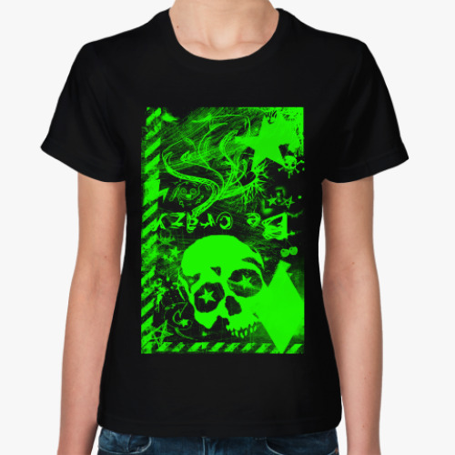 Женская футболка Be grunge! Гранж. Взрыв цвета.