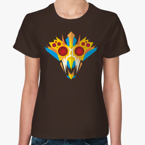 Женская футболка Ритуальная маска воина