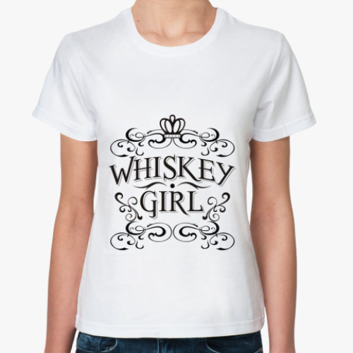 Классическая футболка WHISKEY GIRL