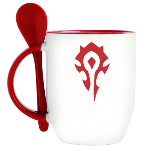 Кружка с ложкой Horde