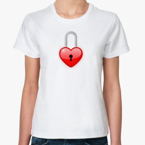 Классическая футболка Сердце-замок