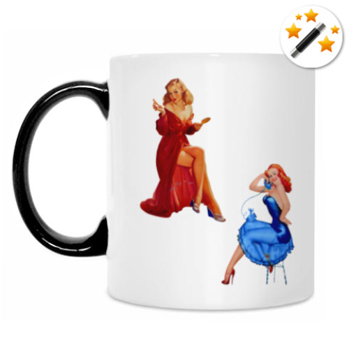 Кружка-хамелеон Приятная компания. Pin-up.