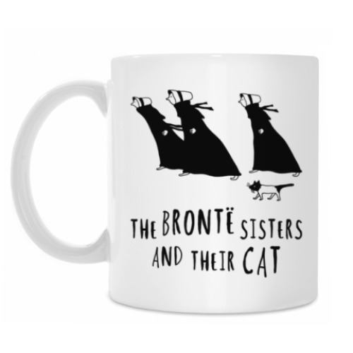 Кружка The Bronte Sisters and their cat