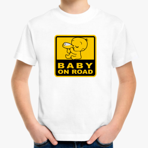 Детская футболка Baby On Road