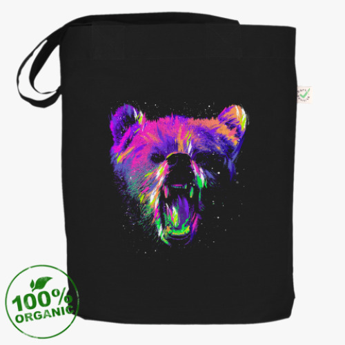 Сумка шоппер Абстрактный медведь