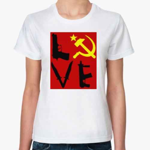 Классическая футболка USSR love