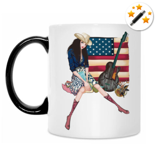 Кружка-хамелеон USA