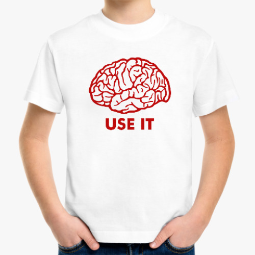 Детская футболка Мозг
