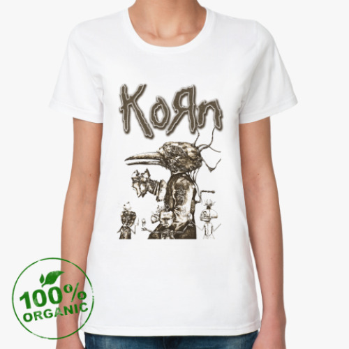 Женская футболка из органик-хлопка Korn