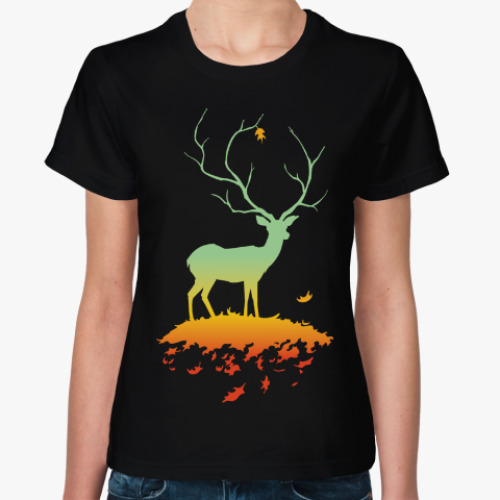 Женская футболка Флора и Фауна (Осень)