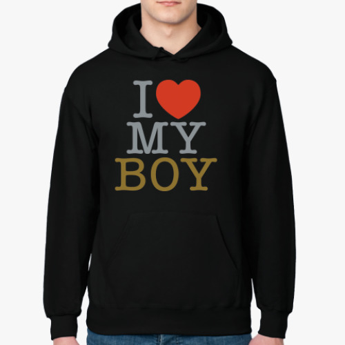 Толстовка худи I love my Boy