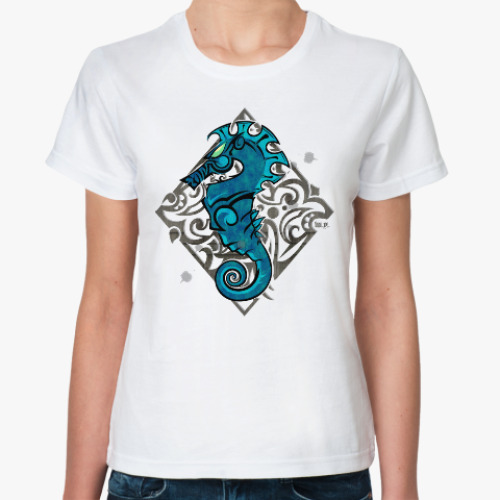 Классическая футболка Морской Конь