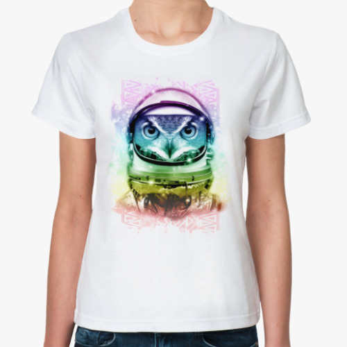 Классическая футболка Космическая сова