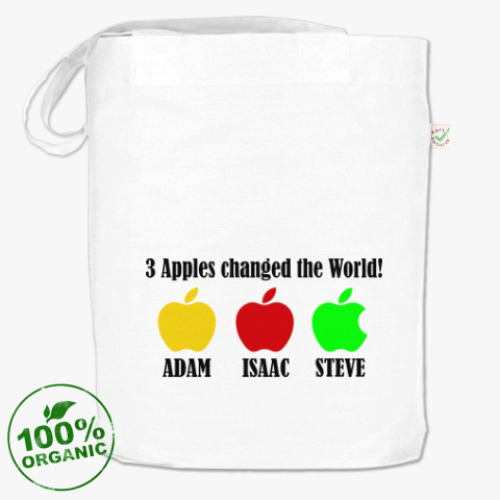 Сумка шоппер 3 яблока изменили мир