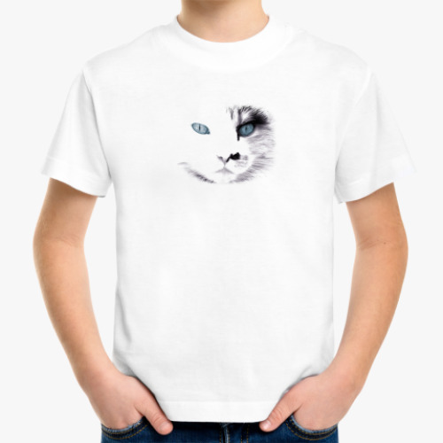 Детская футболка кошка