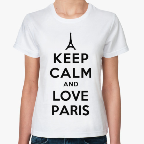 Классическая футболка Люблю Париж