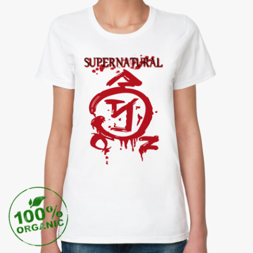 Женская футболка из органик-хлопка Supernatural