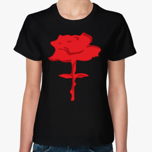 Женская футболка Роза