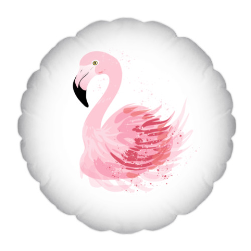 Подушка Розовый фламинго