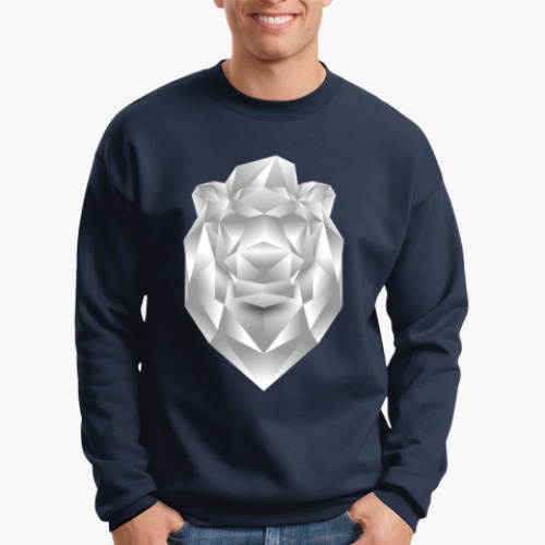 Свитшот Polygonal Lion