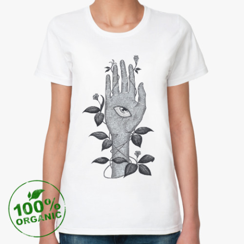 Женская футболка из органик-хлопка Хамса