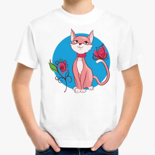 Детская футболка Розовая Кошечка