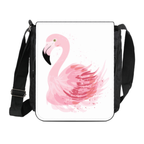 Сумка на плечо (мини-планшет) Розовый фламинго