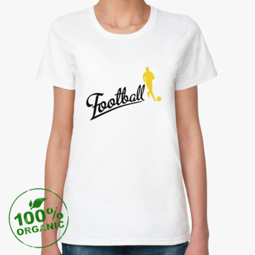 Женская футболка из органик-хлопка Football