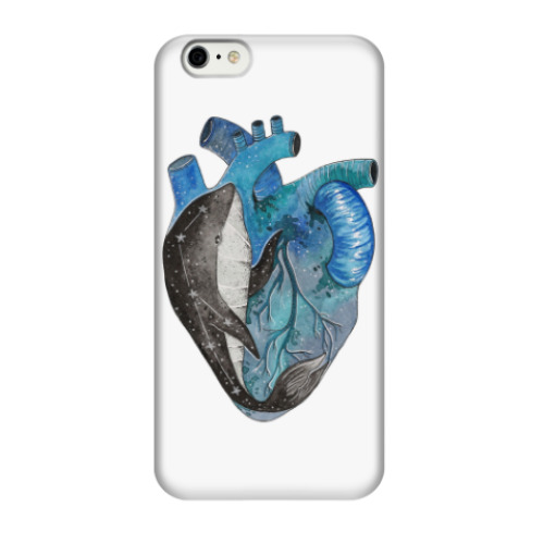 Чехол для iPhone 6/6s Сердце с китом