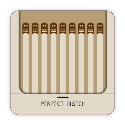Костер (подставка под кружку) Perfect Match