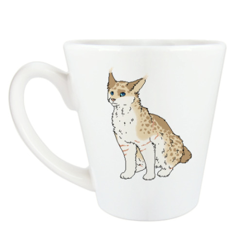Чашка Латте Рысь, Lynx, Бобкэт, Bobcat, Кошка, Мур