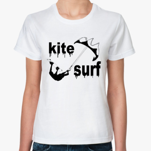 Классическая футболка Кайт сёрфинг