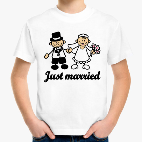 Детская футболка Just married