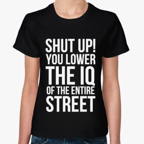 Женская футболка  футболка Sherlock IQ