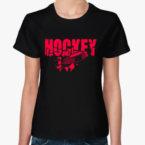 Женская футболка Хоккей