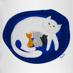 Кошка с котятами