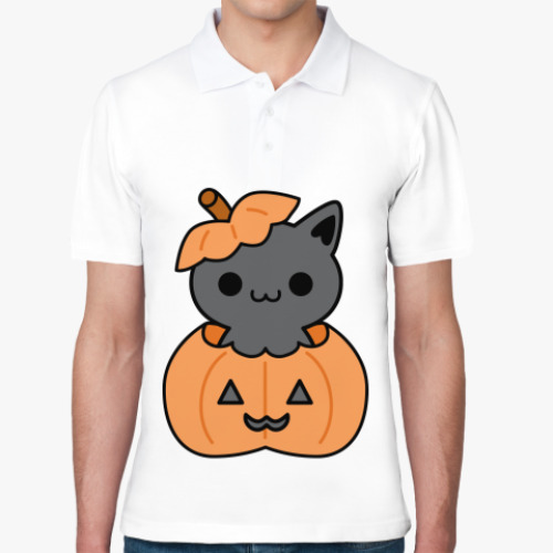 Рубашка поло Pumpkin Cat